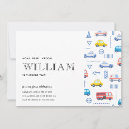 Convites Caminhão de Transporte de Cidade Segunda Festa de 
