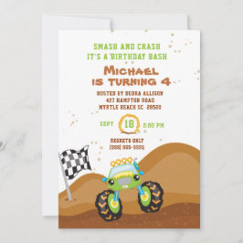 Convites Caminhão Verde 4ª Corrida de Aniversário