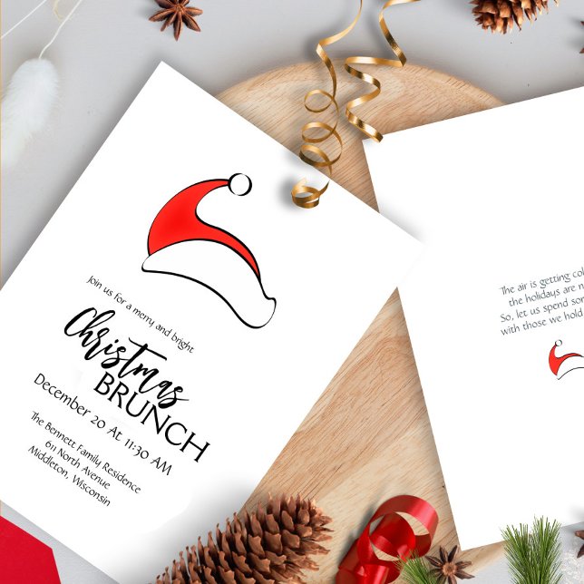 Convites Caminhão Vermelho Aquarela Moderna Festa de Natal  (Criador carregado)