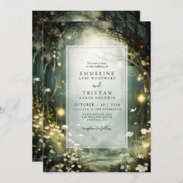 Convites Caminho Florido da Floresta Encantada Casamento Ve