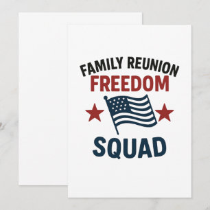 Convites Camisa da Reunião da Família Freedom Squad - Patri