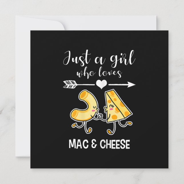 Convites Camisa de Mac & Cheese Engraçada Presente para Ama (Frente)
