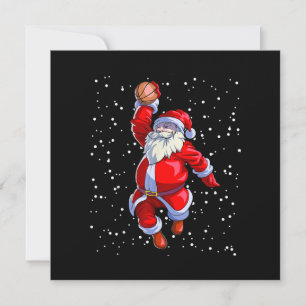 Convites Camisa de Natal de Basquetebol Homens Meninos Basq