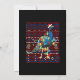 Convites Camisa de Natal Luzes de Pavão Cabra Feia Amante d