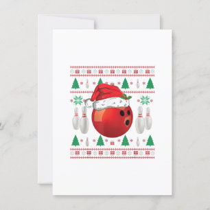 Convites Camisa Feia de Boliche de Natal Presente para Meni