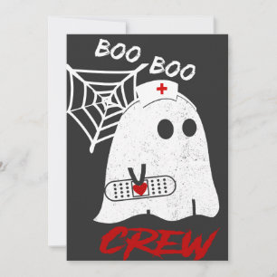 Convites Camiseta da equipe de enfermeira BOO boo, camiseta
