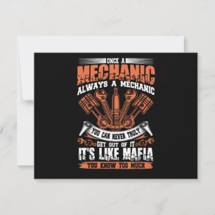Convites Camiseta engraçada de artesão, uma vez mecânico, s