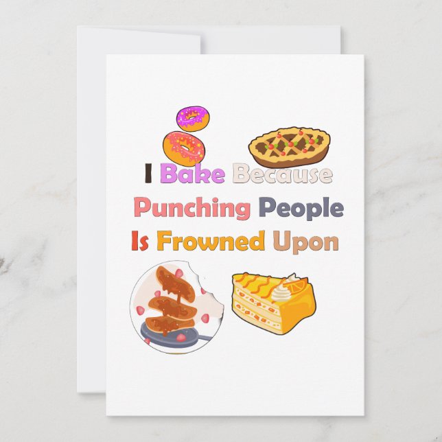 Convites Camiseta Engraçada: Eu Assar Porque Punho Pessoas (Frente)