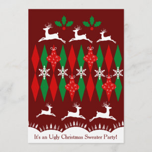 Convites Camisola feia do Natal