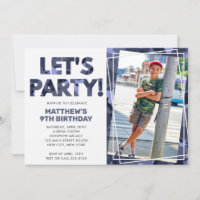 Camouflage Birthday, Partido Vamos Blue Camo Foto