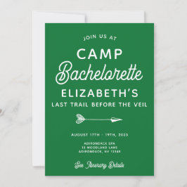 Convites Camp Bachelorette Party Editável