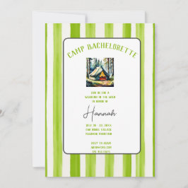 Convites Camp Bachelorette Wild no Fim de Semana das Flores