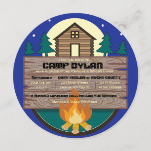 Convites CAMP Bat Mitzvah Bar Mitzvah Convocatória