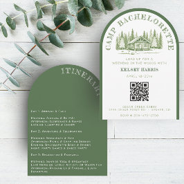 Convites Camp Festa de solteira Camp Verde Semanal