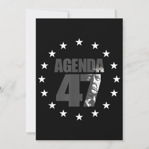 Convites Campanha de Re-Eleição Patriótica Agenda 47 Trump