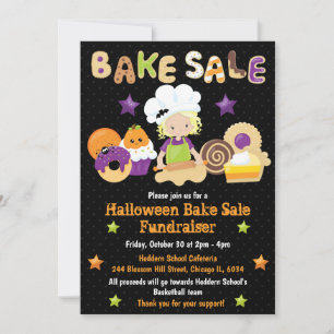 Convites Campanha de Venda de Bolos de Halloween