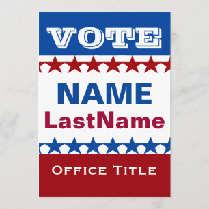 Convites Campanha política