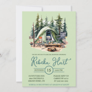 Convites Campanha por Aquarela, tenda, exterior, Chá de pan