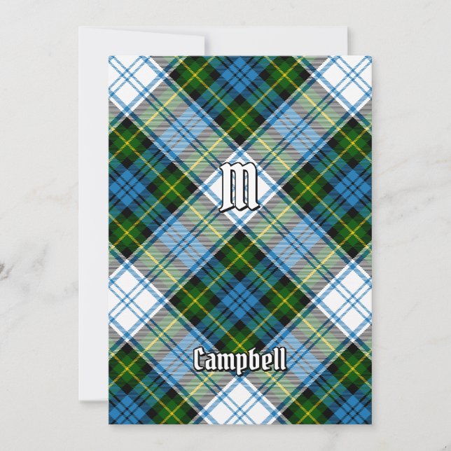 Convites Campbell Dress Tartan (Frente)