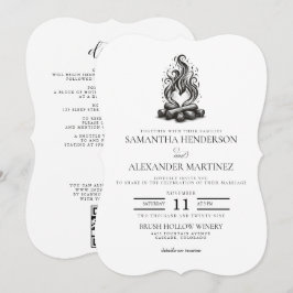 Convites Campfire Love Wedding