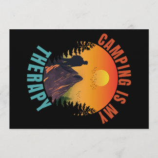 Convites Camping is my therapy outdoor vacation gift