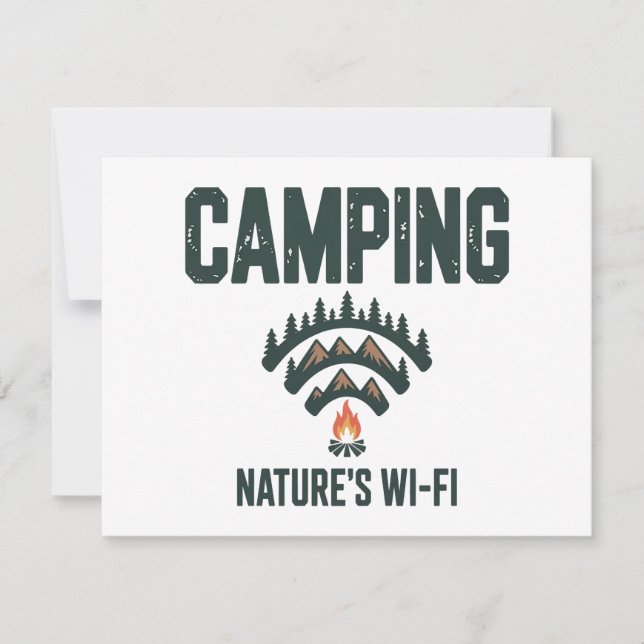 Convites Camping Natures Wifi (Frente)
