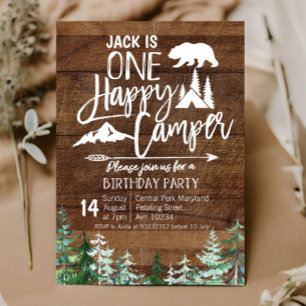 Convites Campista de acampamento de Kraft do partido da