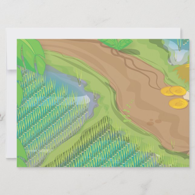 Convites Campo de arroz (Frente)