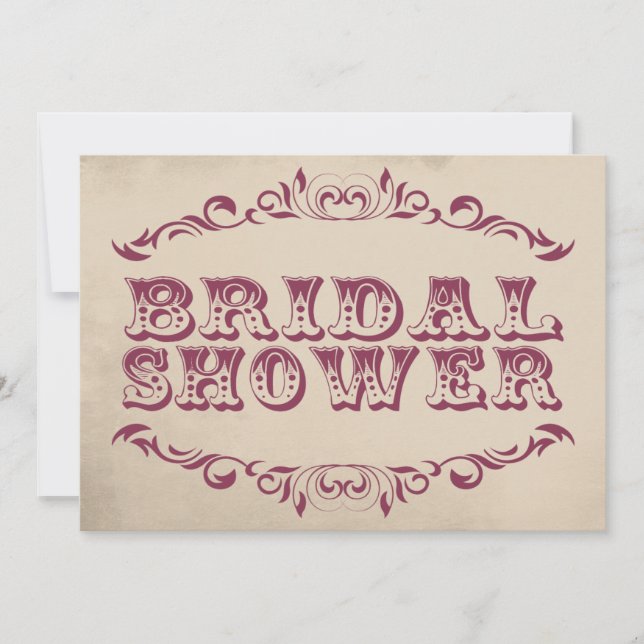 Convites Campo do chá de panela | do vintage (Frente)