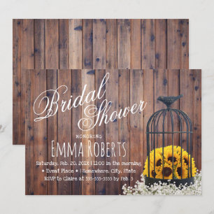 Convites Campo Girassol e Chá de panela Russo de Birdcage