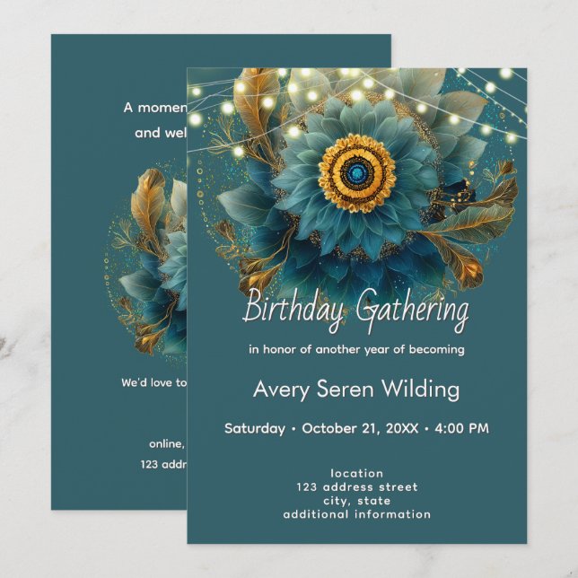 Convites Campo Vivo | Mandala (Frente/Verso)