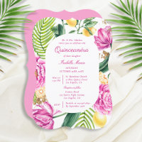 Camponeses Florais De Aquarelas Tulips Lemon Quinc
