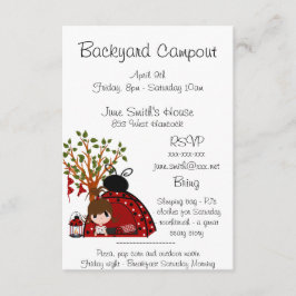 Convites Campout do quintal