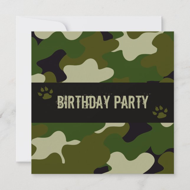 Convites Camuflagem (Frente)