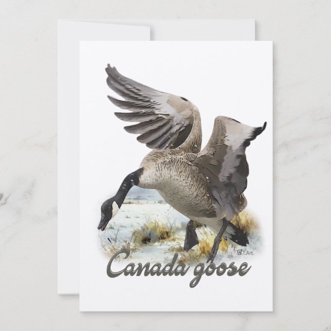 Convites Canadá Goose, Arte (Frente)