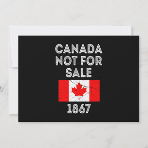Convites Canadá Não Para Venda - Orgulhoso e Patriótico