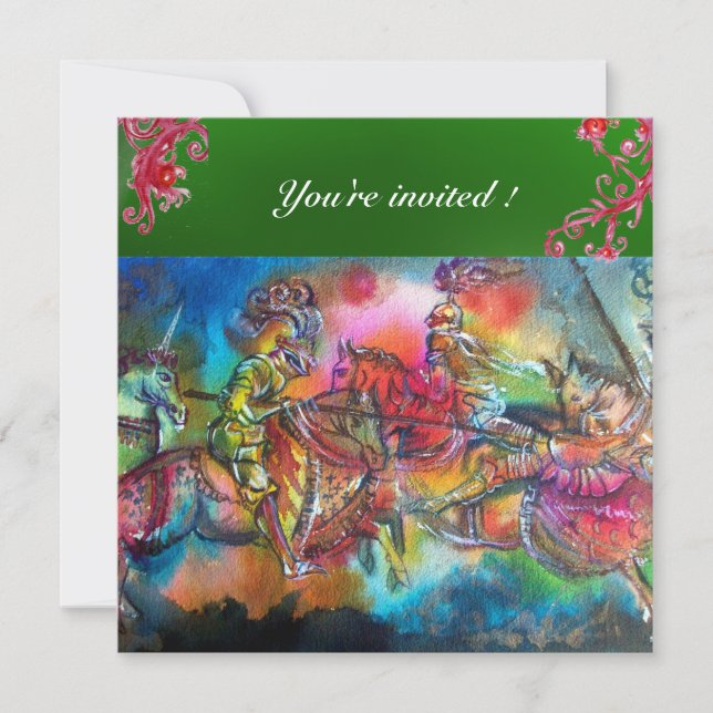 CONVITES CANÇÃO DE ROLAND/ COMBATE DE CAVALEIROS EM TORNEIO (Frente)