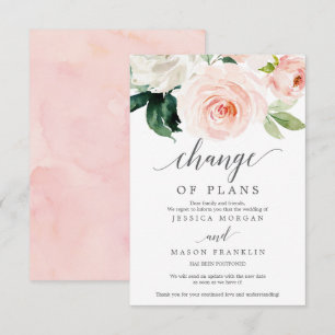 Convites Cancelamento de Casamento - Adiado - Mudança de Pl