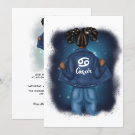 Convites Cancer Africano-Americano - Sinal Festa de anivers