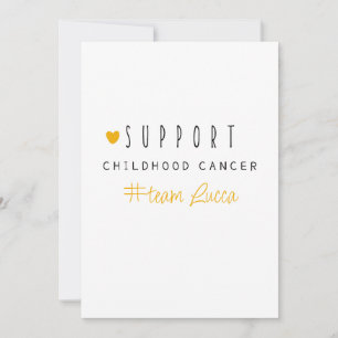 Convites cancer infantil. Papel de Carta #do nome da equipe