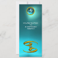 CANCER OPALE MONOGRAM aquamarina azul brilhante