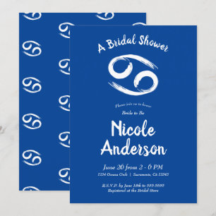 Convites CÂNCER Zodíaco Astrologia Junho Julho Chá de Noiva