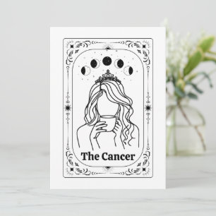 Convites Câncer Zodíaco Tarot Astrologia Mágica Personalizá