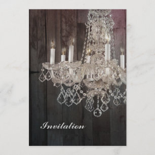 Convites Candelabro parisiense de madeira do vintage do