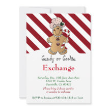 Candy Cane Gingerbird Cookie & Candy Exchange