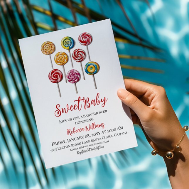 Convites Candy Ready para Pop Doce Chá de fraldas (Criador carregado)