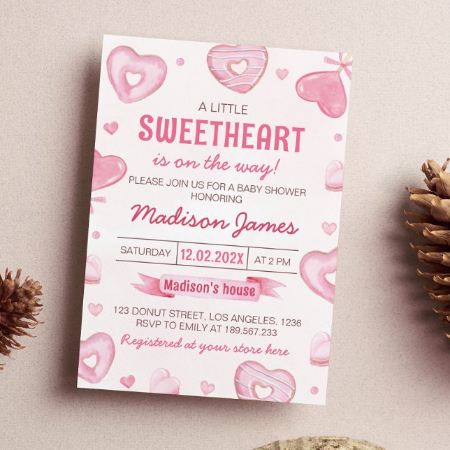 Convites Candy Sweet Celebration Chá de fraldas (Criador carregado)