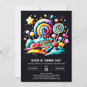 Convites Candyland Whimsy Birthday