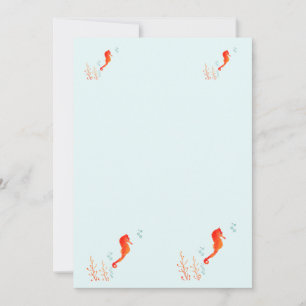 Convites Caneca Cavalo-Marinho Aquarela – Xícara Animal Mar