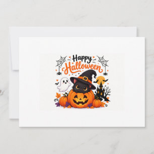Convites Caneca de Viagem Feliz Halloween Gatinho Fofo - Br